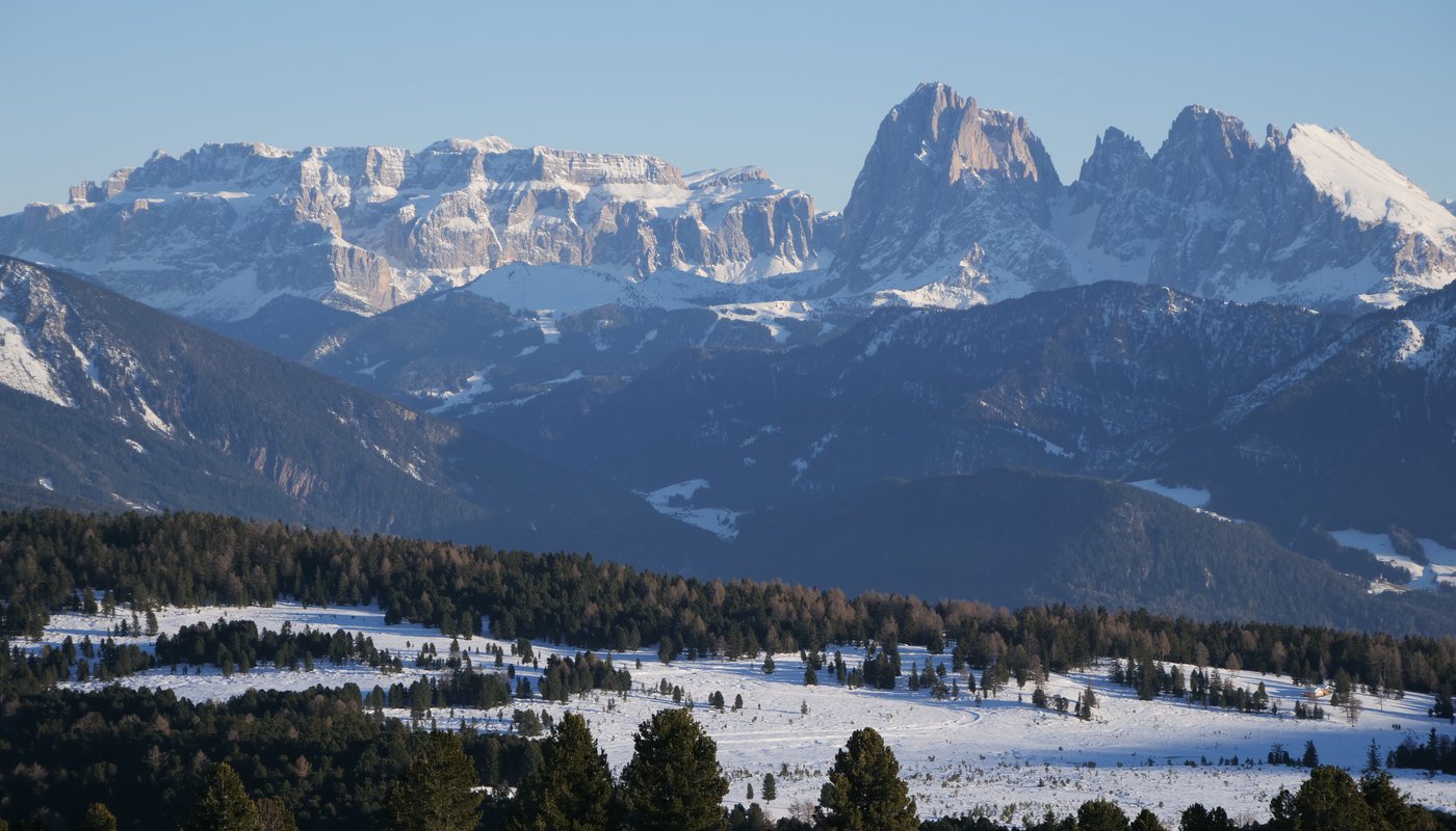 dolomiti panorama neve villandro