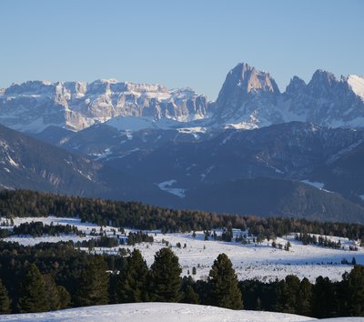 dolomiti panorama neve villandro