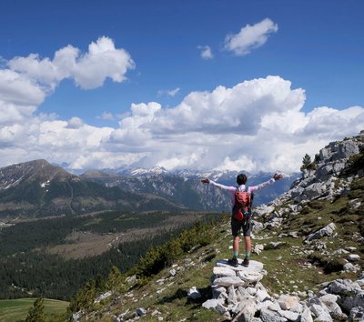 Corno Bianco linda panorama lagorai