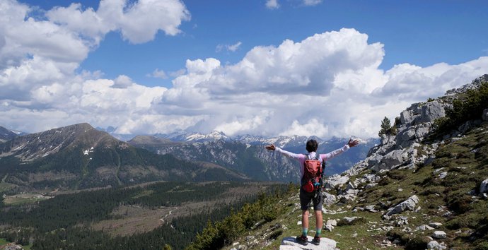 Corno Bianco linda panorama lagorai