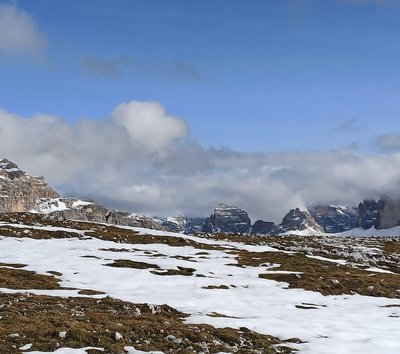 Panorama dolomiti strudelkopf