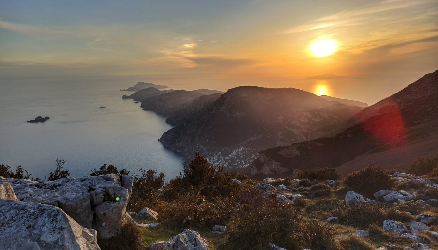 costiera panorama tramonto