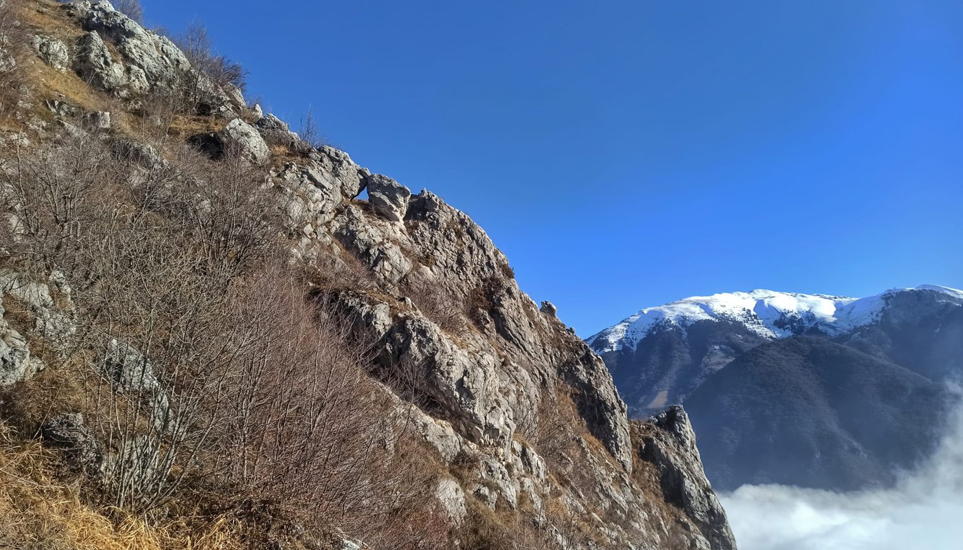 panorama cresta e Monte Guglielmo Iseo