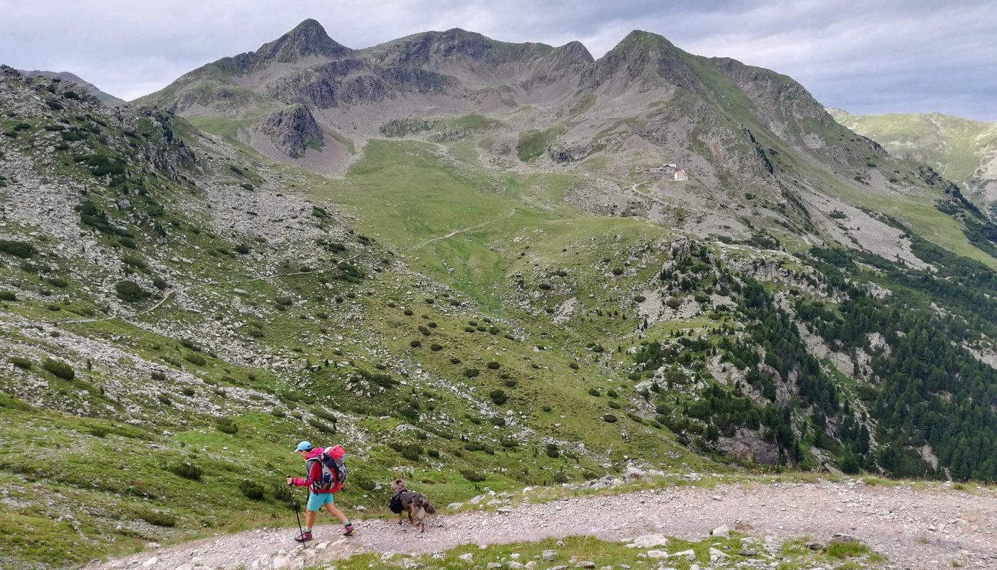 alta via sarentini arrivando in rifugio