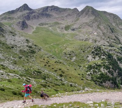 alta via sarentini arrivando in rifugio